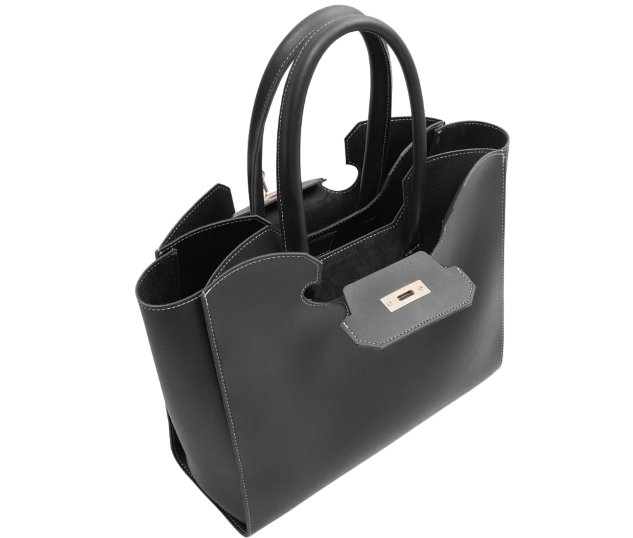 Baghaust black tote bag with multiple compartments