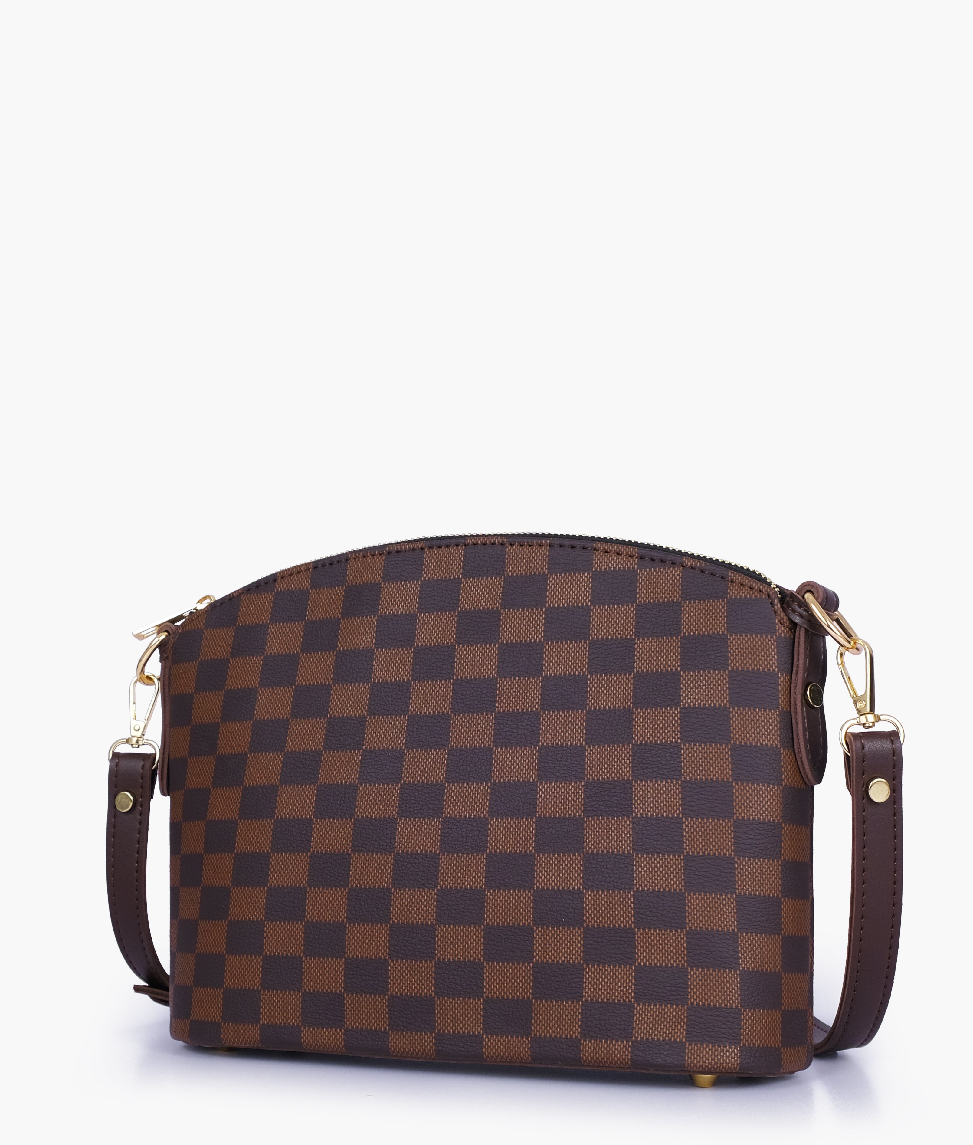 Baghaust dark brown checkered neverfull two piece set