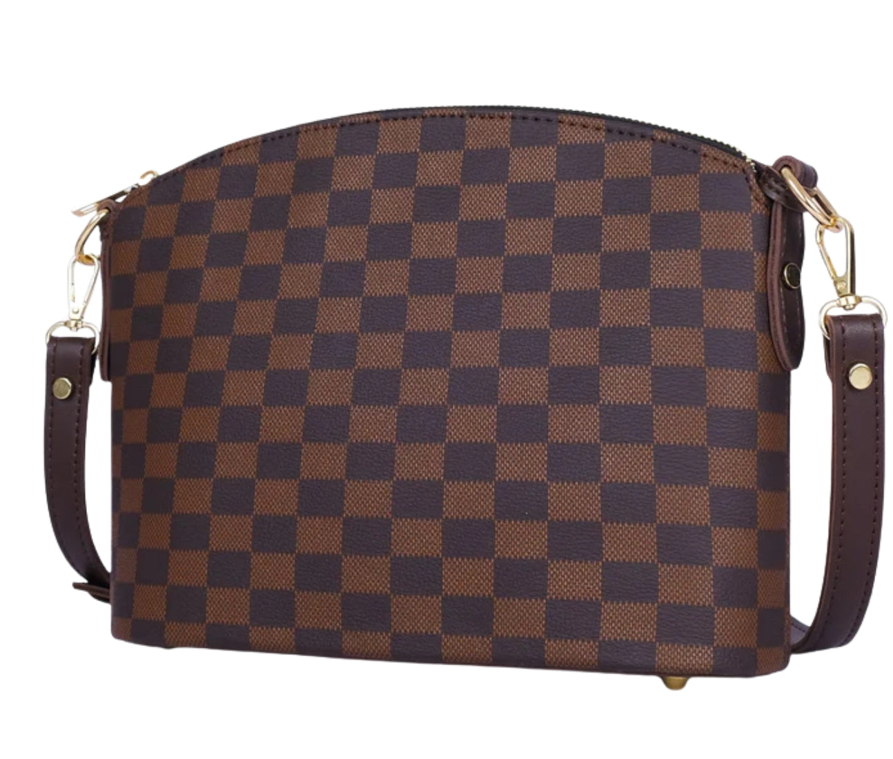Baghaust dark brown checkered neverfull two piece set