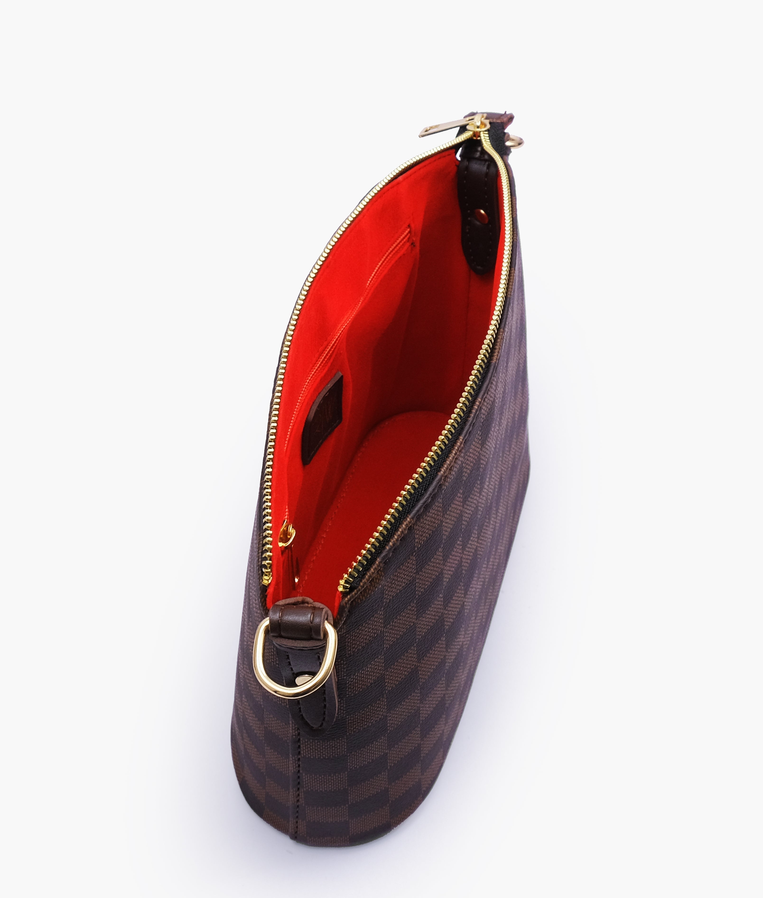 Baghaust dark brown checkered neverfull two piece set